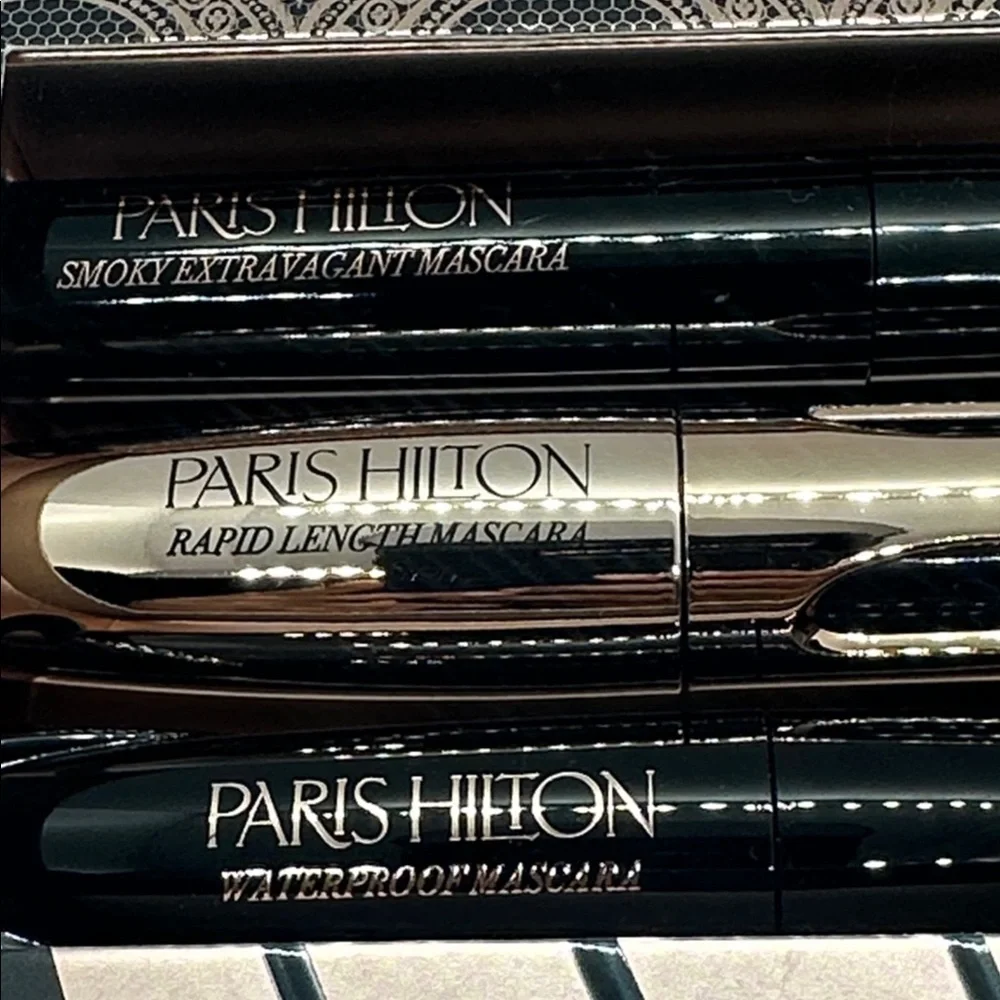 💎NWT Paris Hilton 3 Pc Lash Drama Mascara Gift Set Smoky,Rapid-length,waterproof